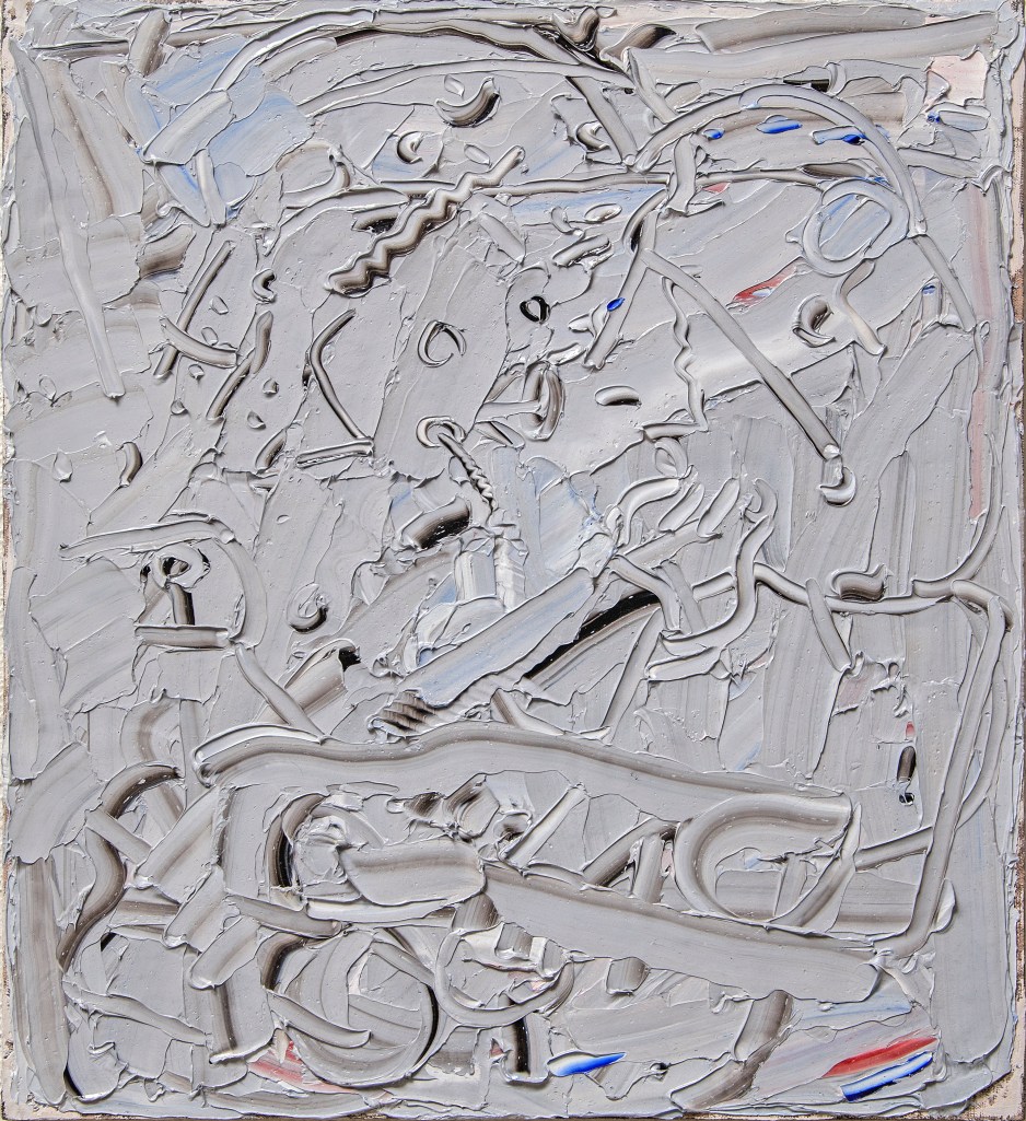 Liat Yossifor, The Americans, 22 by 20 inches, oil on linen, 2013