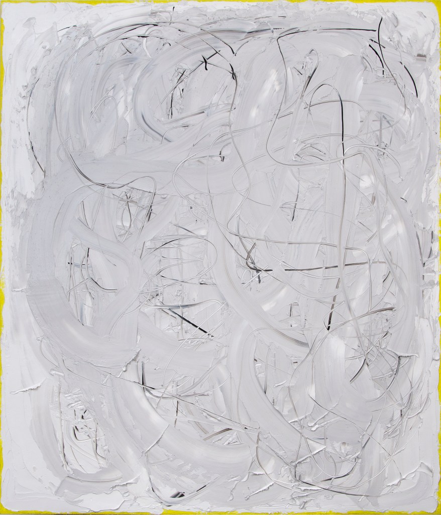 Liat Yossifor, Wide, 82 by 70 inches, oil on linen, 2013