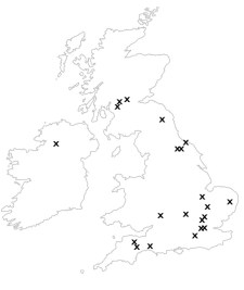UK map of postcards