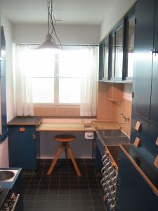 Recreation of Schütte-Lihotsky's "Frankfürter Kitchen", MAK Center, Vienna